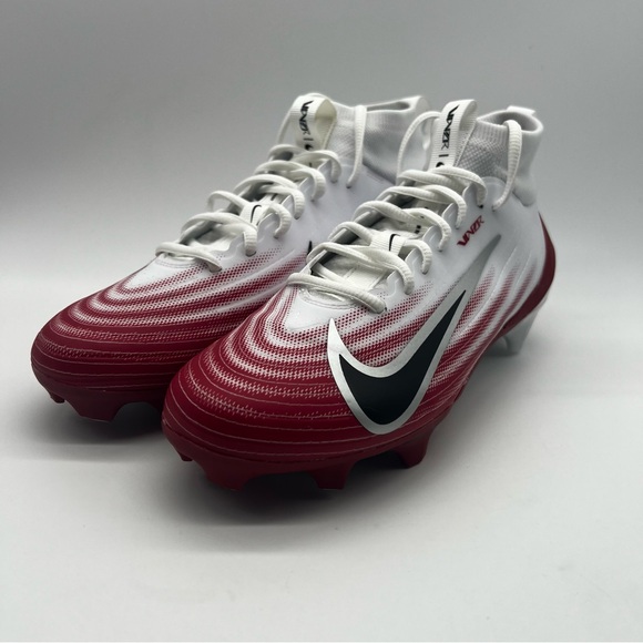 Men's Nike Air Zoom Vapor Pro 1 White Crimson Football Cleat HM8850-102 Size 8 - Picture 1 of 7